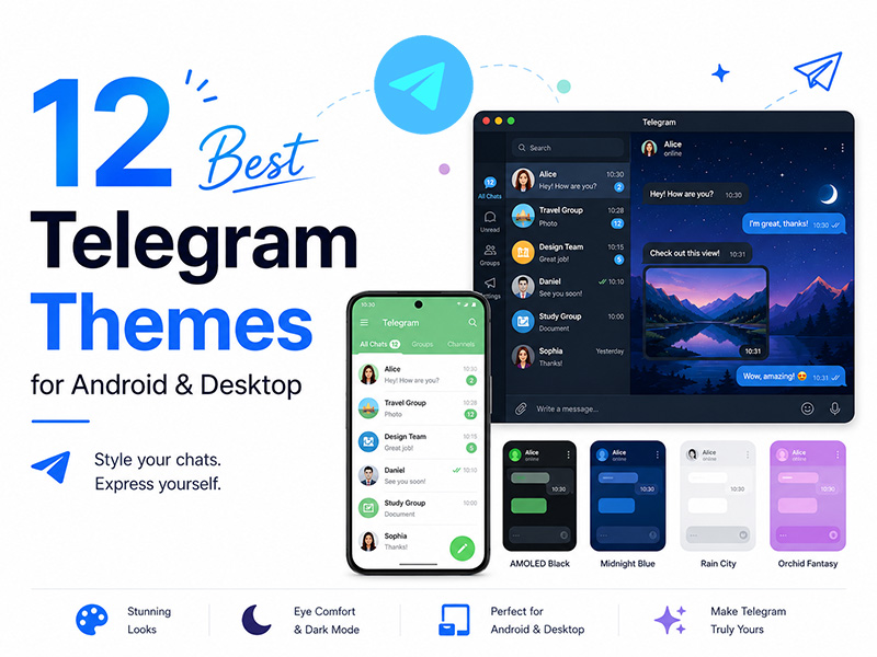 12 Best Telegram Themes for Android & Desktop