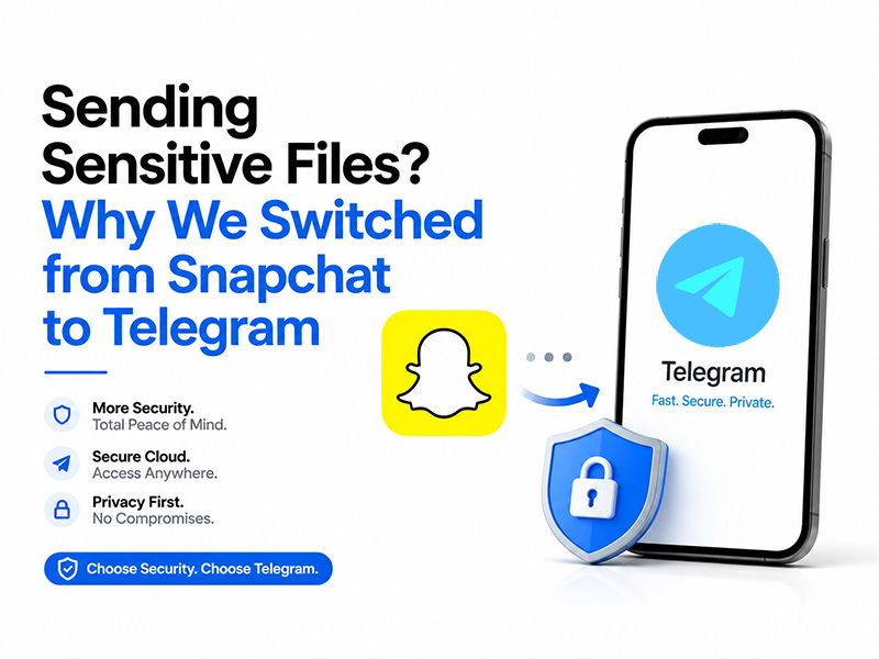 Sending Sensitive Files? Why We Switched from Snapchat to Telegram