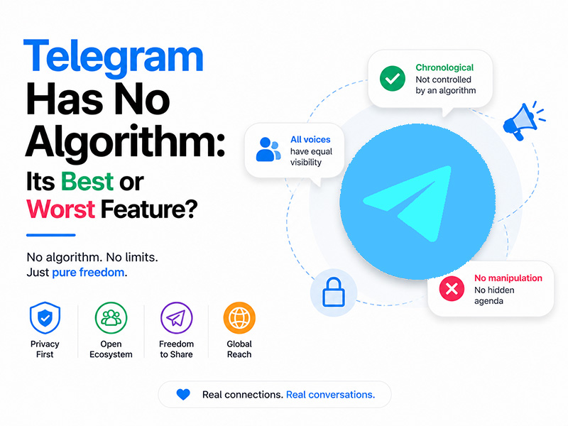 Telegram Has No Algorithm: Its Best or Worst Feature