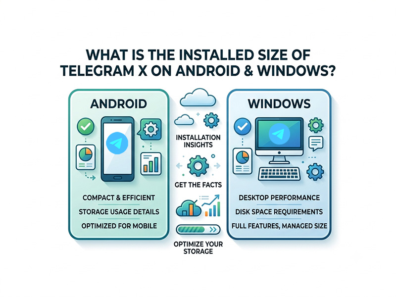 What Is the Installed Size of Telegram X on Android and Windows